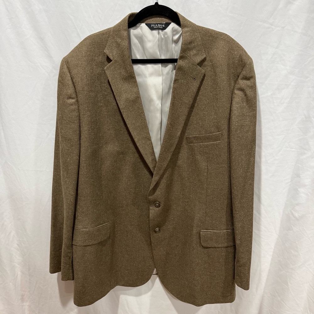 Jos A Bank 52L 100% Silk Blazer Sport Coat Tailored Fit Signature Collection